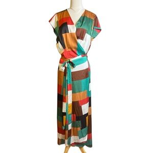 Hutch Colorful Geometric Maxi Dress